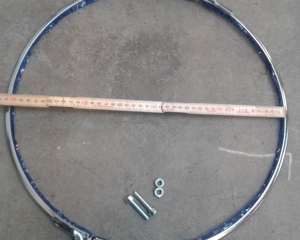 Clamping ring D400 2mm galv M&M